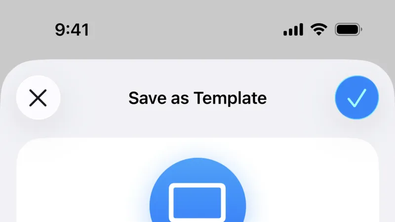 Save — Apple Reminders, Productivity UI