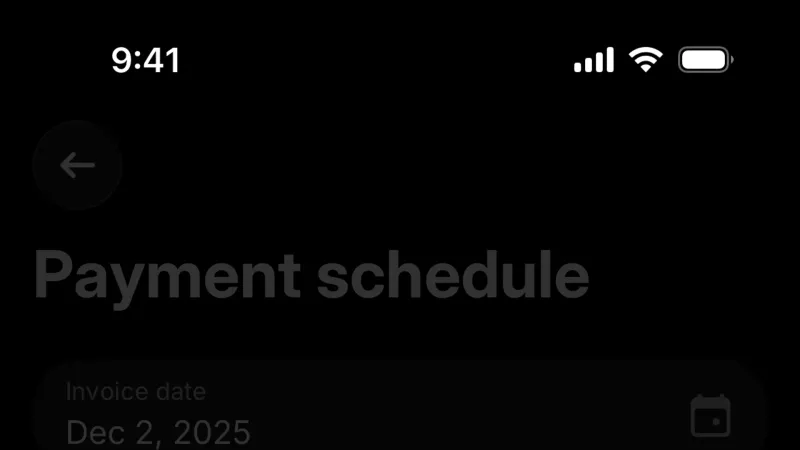 Date Picker — Revolut Business, Fintech UI