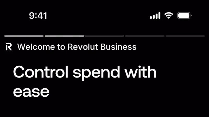 Illustration — Revolut Business, Fintech UI