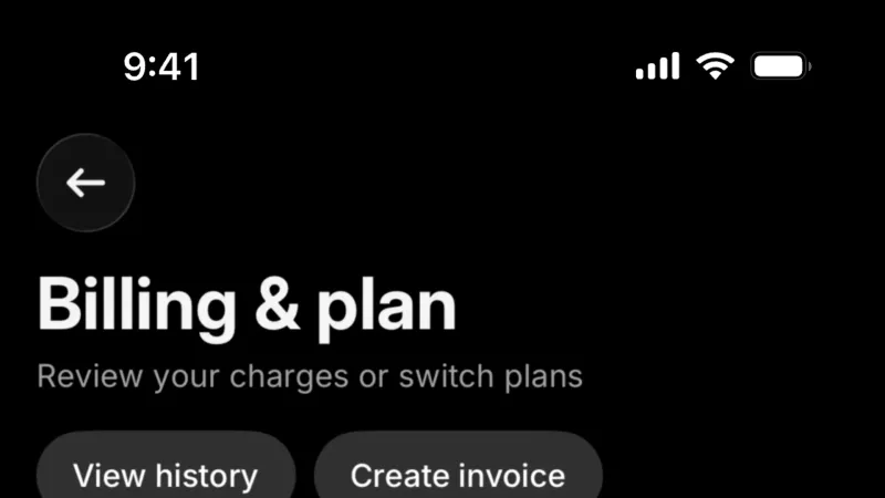 Billing — Revolut Business, Fintech UI