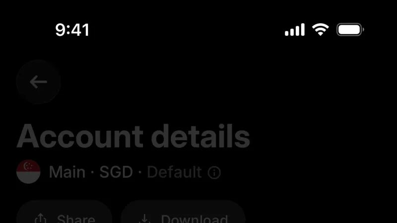 Share — Revolut Business, Fintech UI