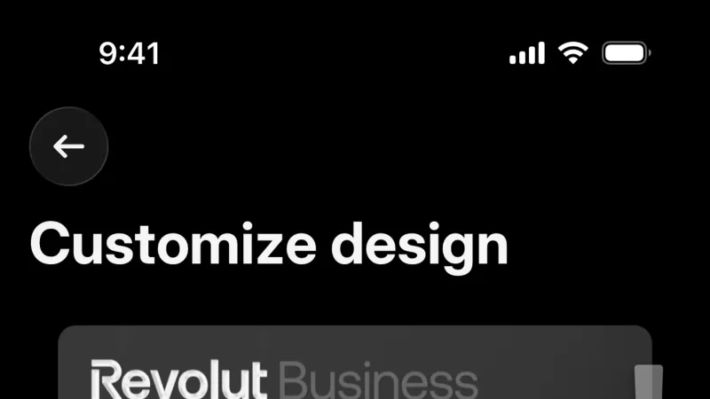 Slider — Revolut Business, Fintech UI