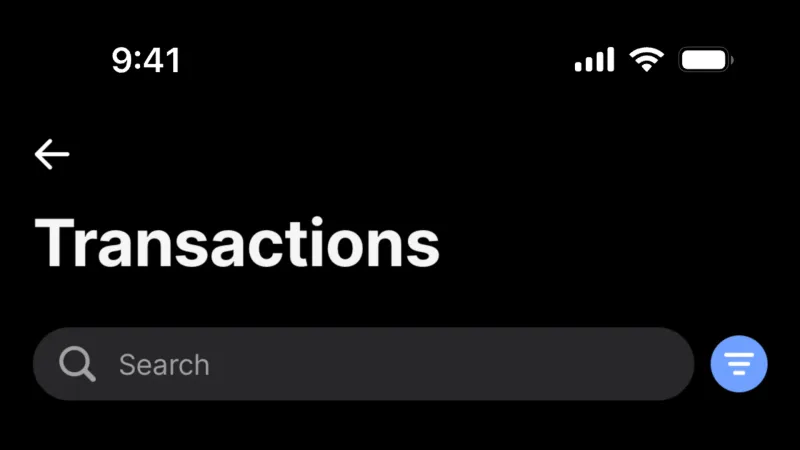 Timeline & History — Revolut, Fintech UI