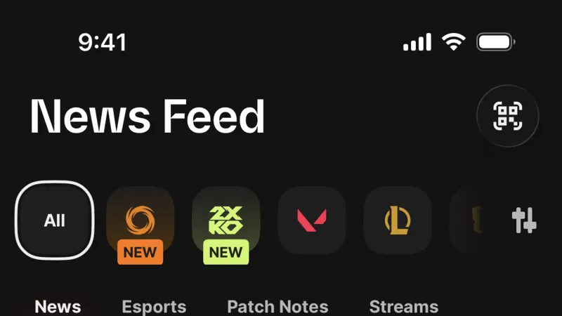 Tab Bar — Riot Mobile, Communication UI