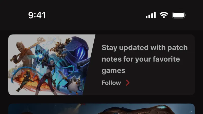 Follow & Subscribe — Riot Mobile, Communication UI