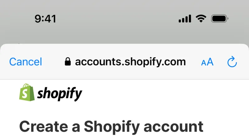 Browser — Shopify, E-commerce UI