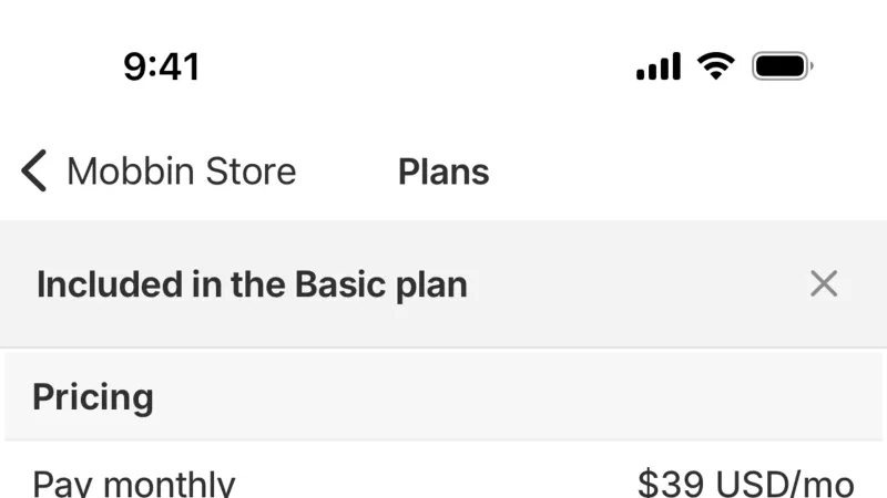 Subscription & Paywall — Shopify, E-commerce UI