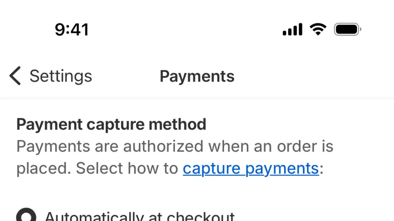 Action Option — Shopify, E-commerce UI