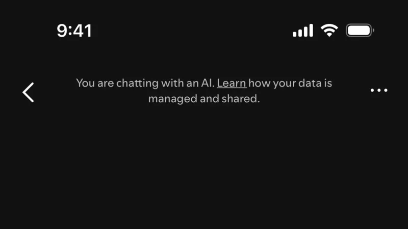 Chat Bot — Spotify, Entertainment UI