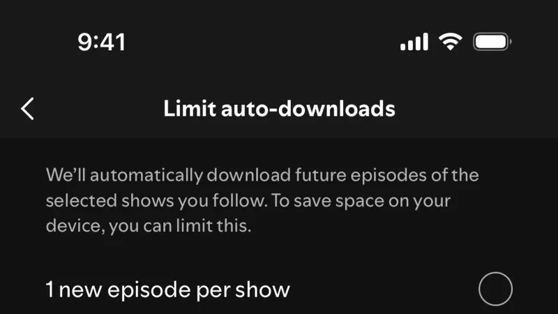 Settings & Preferences — Spotify, Entertainment UI