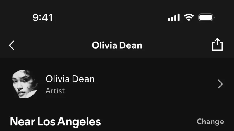 Date & Time — Spotify, Entertainment UI