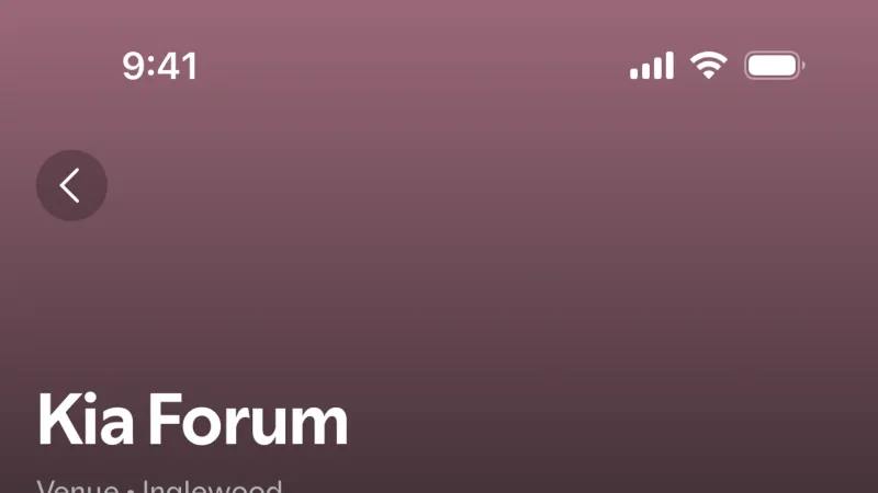 Location & Address — Spotify, Entertainment UI