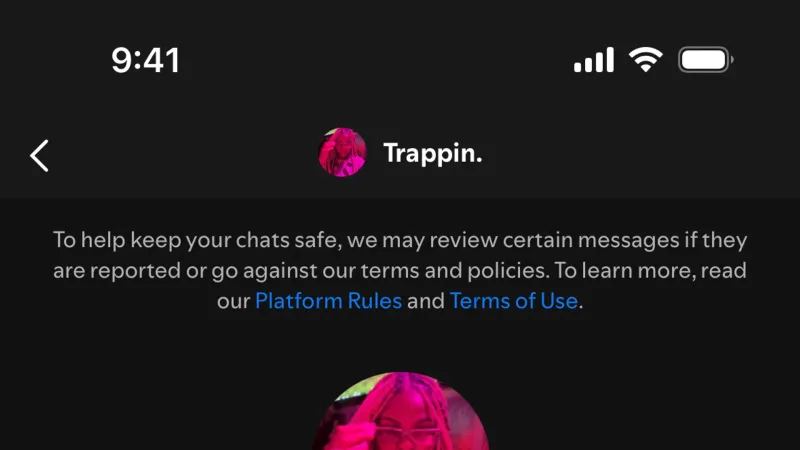 Chat Detail — Spotify, Entertainment UI