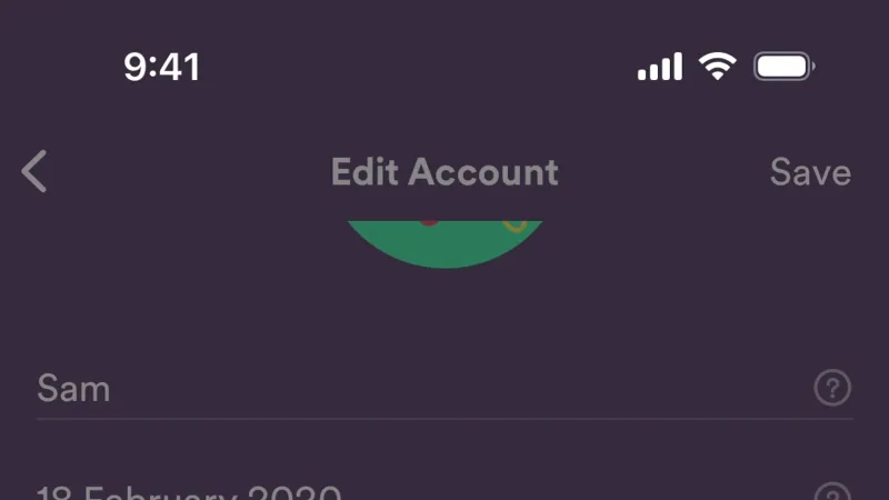 Delete & Deactivate Account — Spotify Kids, Entertainment UI