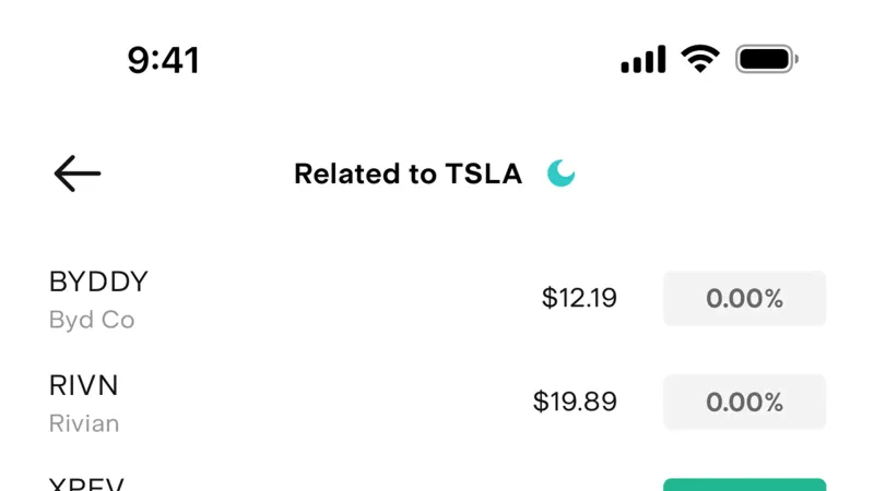 Suggestions & Similar Items — Stake, Fintech UI