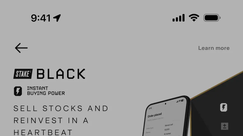 Error — Stake, Fintech UI