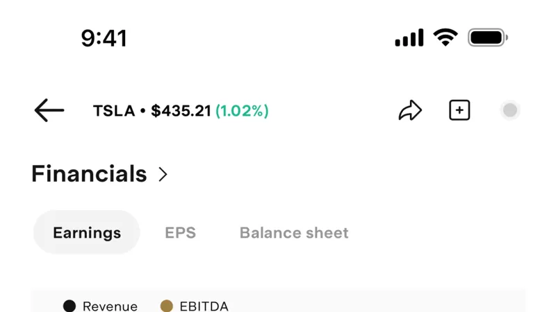 Charts — Stake, Fintech UI