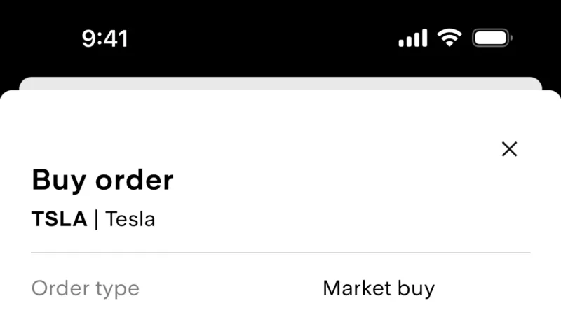 Order Detail — Stake, Fintech UI