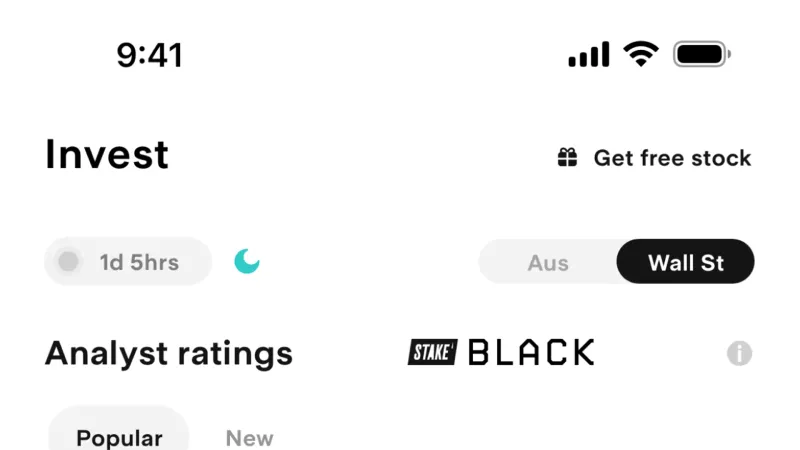 Progress — Stake, Fintech UI