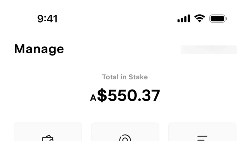 Floating Action Button — Stake, Fintech UI