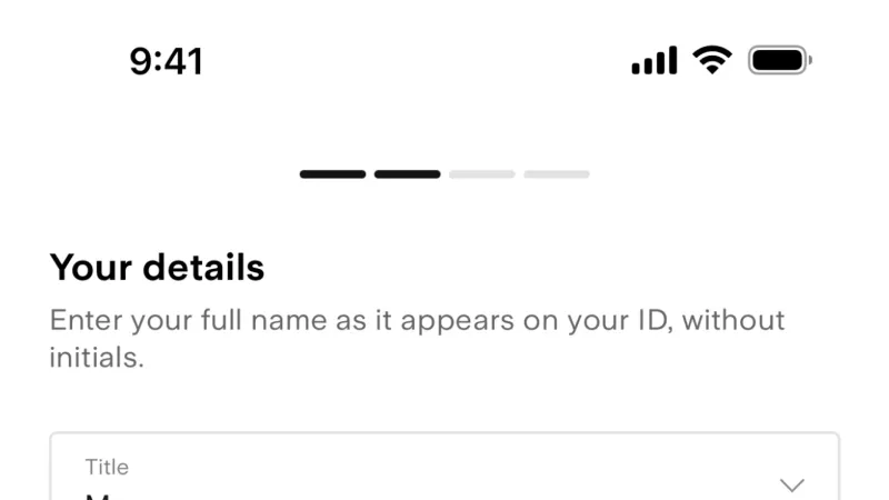 Progress Indicator — Stake, Fintech UI