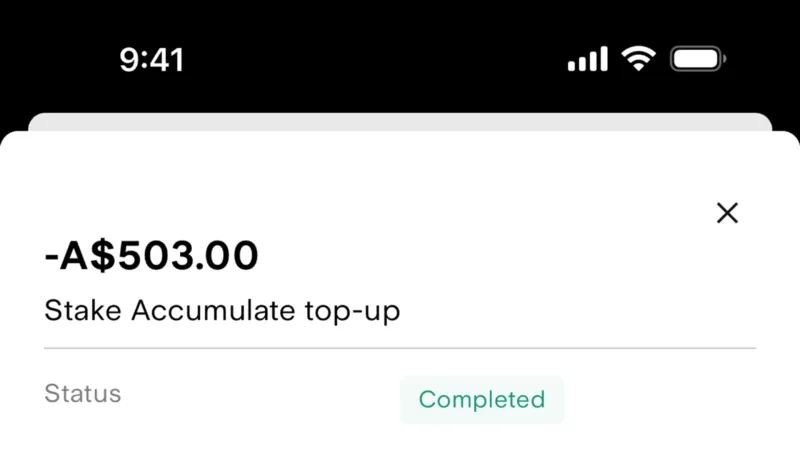 Other Content — Stake, Fintech UI