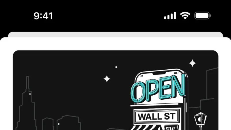 Illustration — Stake, Fintech UI