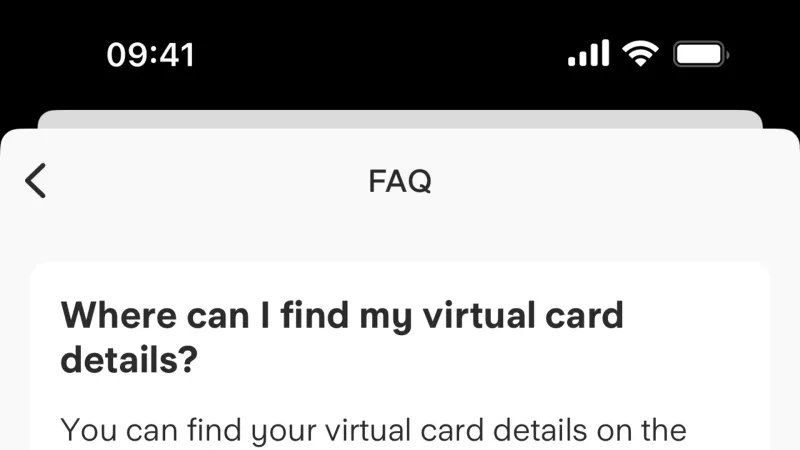 Help & Support — Starling Bank, Fintech UI