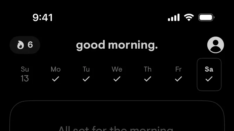Dark Mode — stoic., Health UI