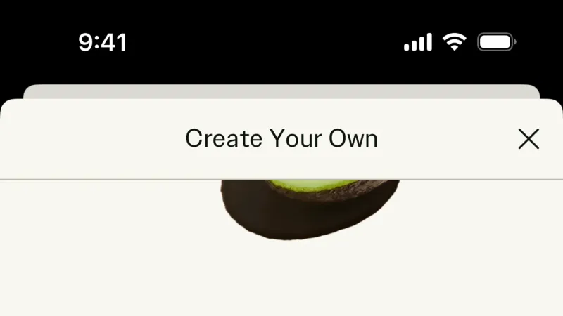 Switch — sweetgreen, Food & Drink UI