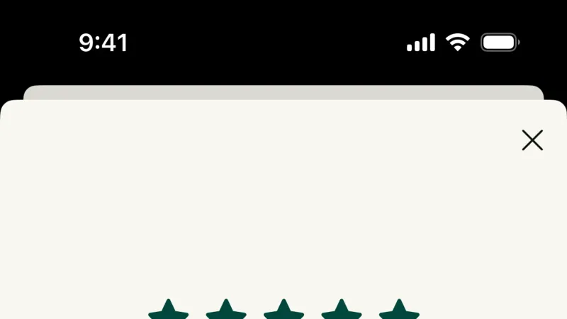 Reviews & Ratings — sweetgreen, Food & Drink UI