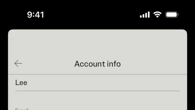 Delete & Deactivate Account — sweetgreen, Food & Drink UI