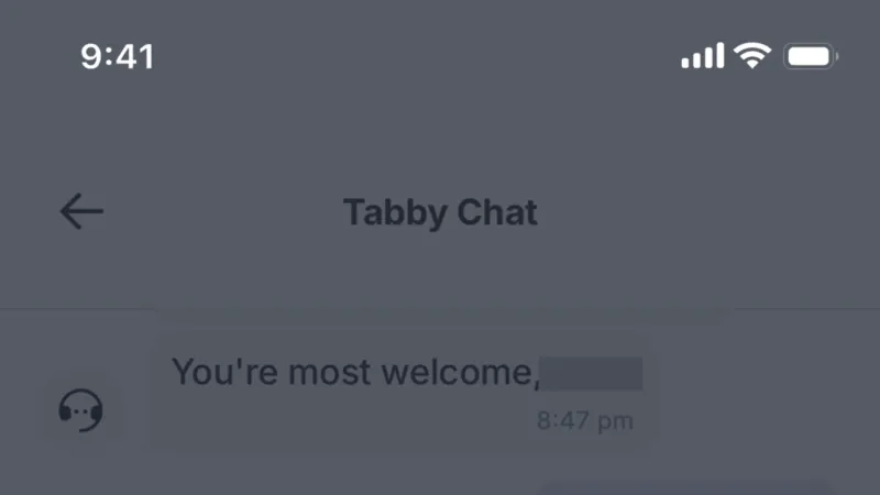 Feedback — Tabby, Fintech UI