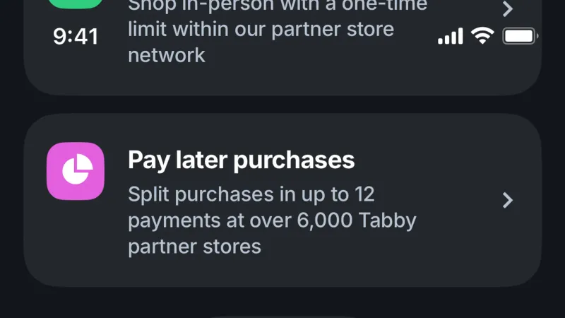 Help & Support — Tabby, Fintech UI