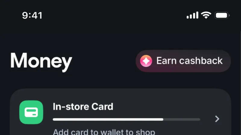 Top Navigation Bar — Tabby, Fintech UI