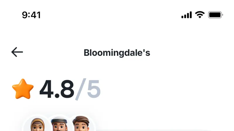 Reviews & Ratings — Tabby, Fintech UI