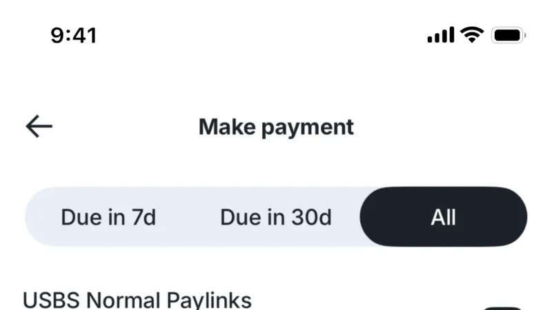 Segmented Control — Tabby, Fintech UI
