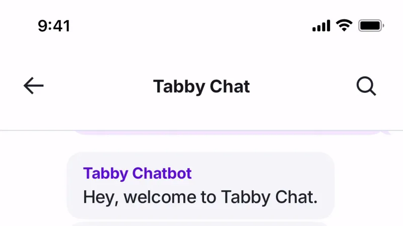 Top Navigation Bar — Tabby, Fintech UI