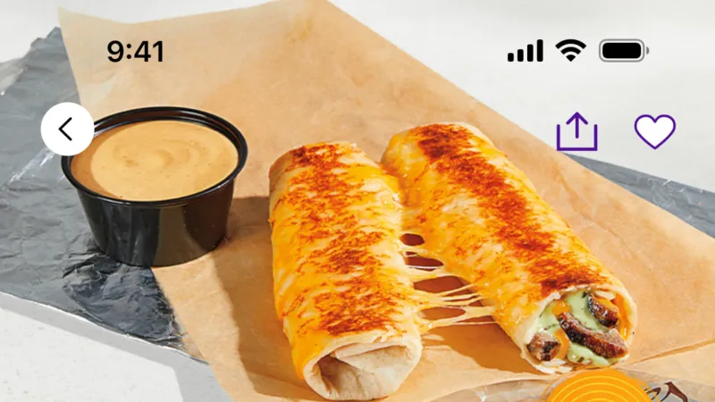 Product Detail — Taco Bell, Food & Drink UI