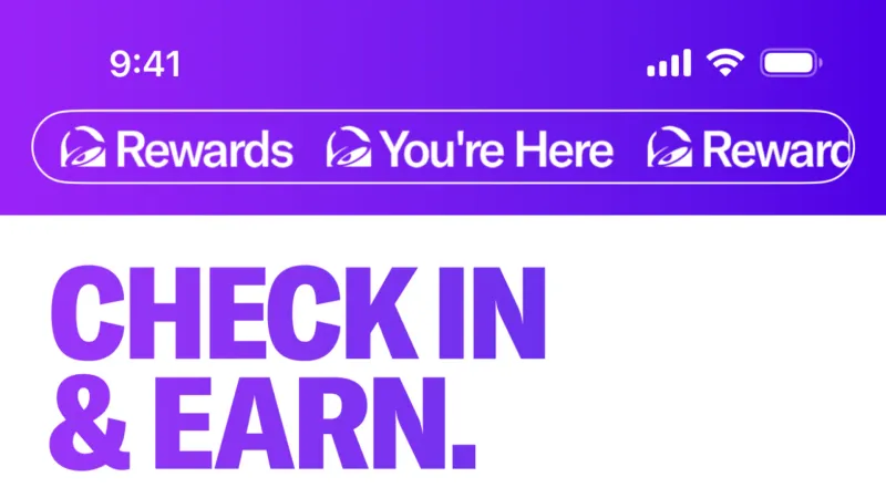 Guided Tour & Tutorial — Taco Bell, Food & Drink UI