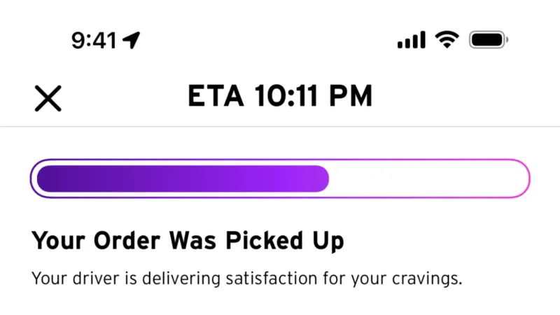 Progress — Taco Bell, Food & Drink UI
