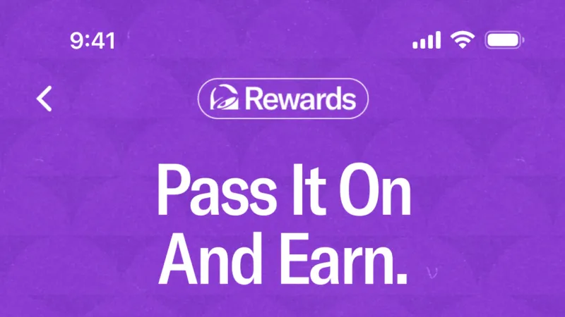 Invite & Refer Friends — Taco Bell, Food & Drink UI