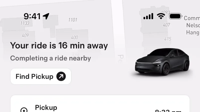 Guided Tour & Tutorial — Tesla Robotaxi, Travel UI