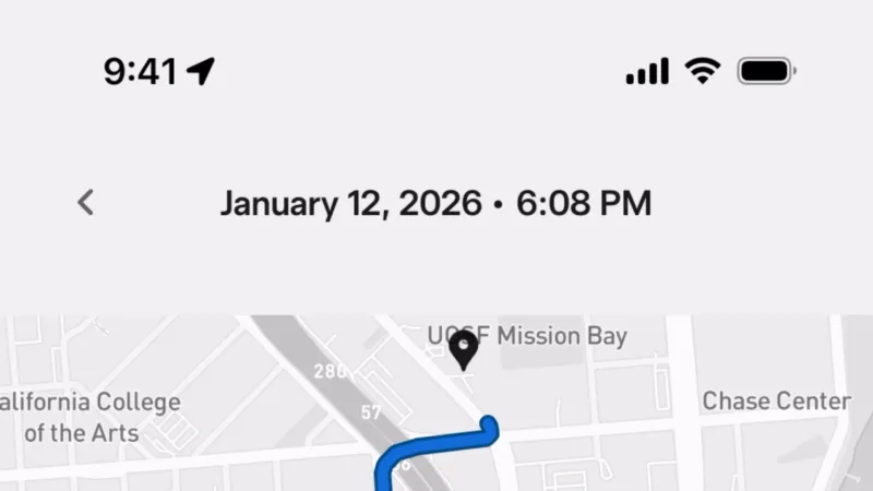Order Detail — Tesla Robotaxi, Travel UI