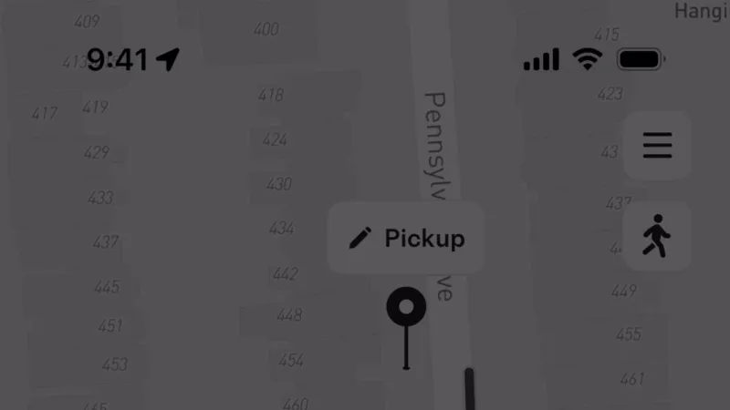Dialog — Tesla Robotaxi, Travel UI