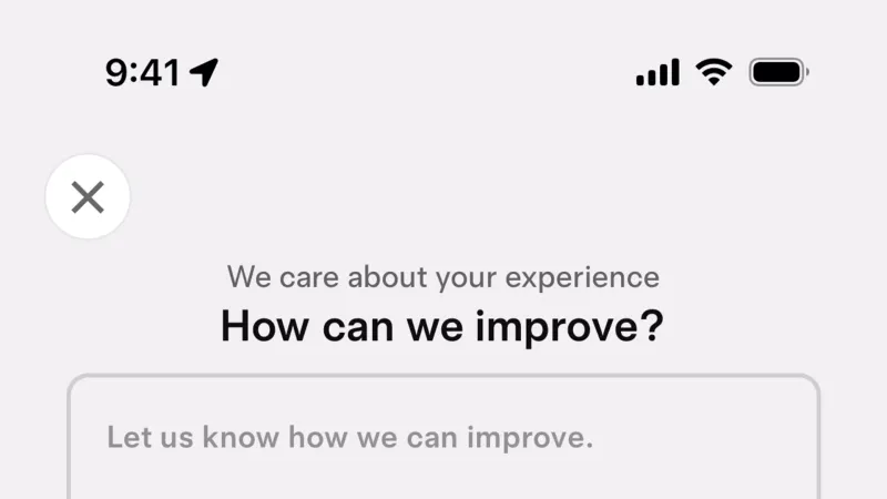 Feedback — Tesla Robotaxi, Travel UI