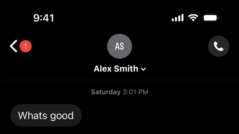 Dark Mode — TextNow, Communication UI