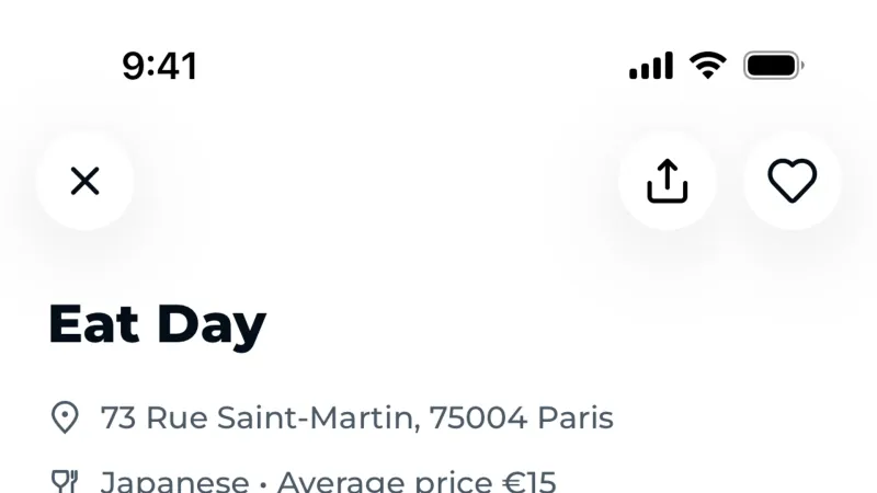 Gallery — TheFork, Food & Drink UI