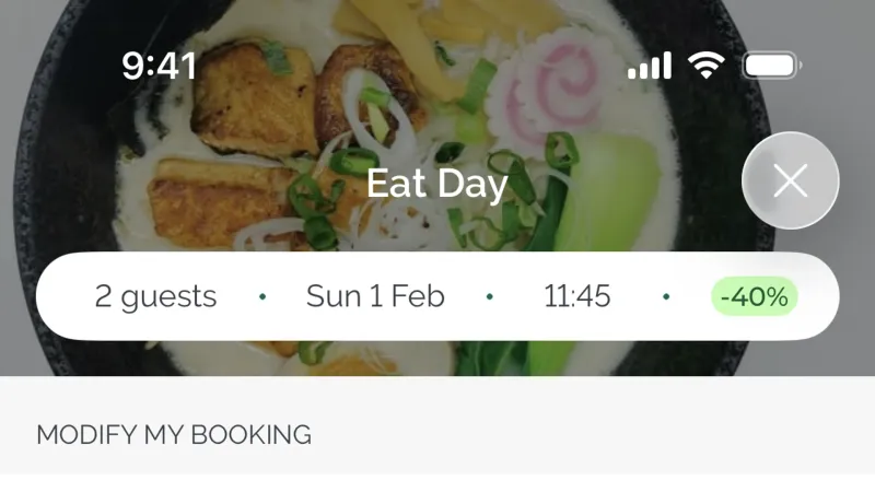 Edit — TheFork, Food & Drink UI