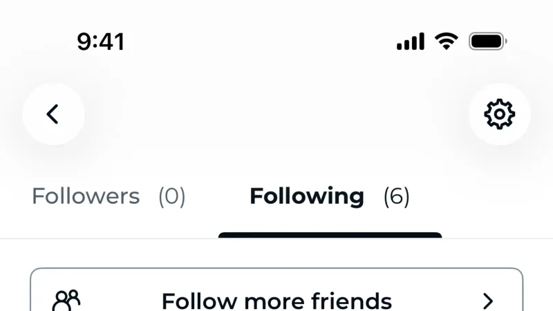 Followers & Following — TheFork, Food & Drink UI